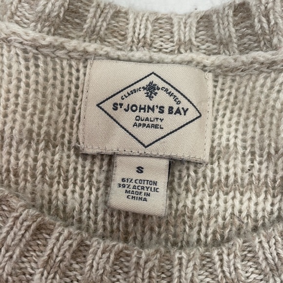 Woman’s St.John’s Bay Crew neck sweater. Ombré brown size Small - Picture 2 of 5
